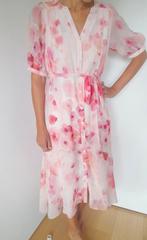 Super leuke romantische midi jurk van Atmos ~ maat 36, Kleding | Dames, Jurken, Verzenden, Nieuw, Atmos, Roze