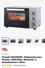 Oven Tomado nieuw, Ophalen, Minder dan 45 cm, Nieuw, Oven met grill