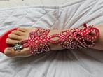 Rode Sandalen met Strass - Zomerklaar!, Nieuw, Rood, Sandalen of Muiltjes, Ophalen of Verzenden