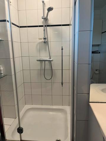 Douchedeur gehard glas (8mm) + toebehoren beschikbaar voor biedingen