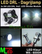 LED Auto Strobe Flitser - 2x 3W Zilver RF AB - Witte LEDs, Auto diversen, Ophalen of Verzenden