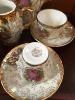 Gemerkt mokka servies compleet vintage theeservies set, Antiek en Kunst, Antiek | Servies compleet, Ophalen of Verzenden
