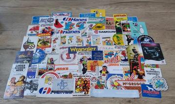 80 Vintage Stickers Diversen. beschikbaar voor biedingen
