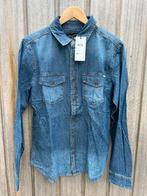 spijker overhemd heren, Gibson, Blauw, Nieuw, Halswijdte 39/40 (M)