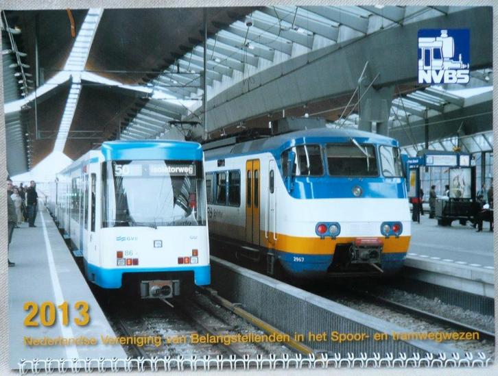 NVBS kalender 2013., Verzamelen, Spoorwegen en Tramwegen, Zo goed als nieuw, Tram, Boek of Tijdschrift, Ophalen of Verzenden