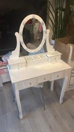 Kaptafel met licht, Huis en Inrichting, Tafels | Kaptafels, Ophalen of Verzenden, Gebruikt, Hout, Minder dan 100 cm