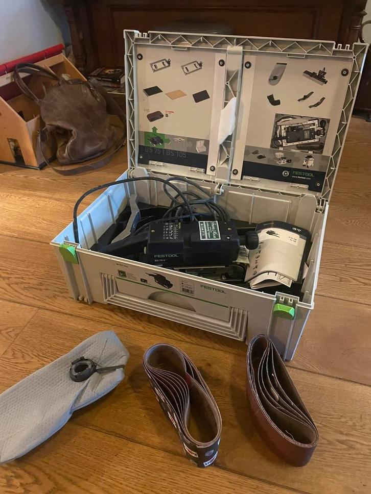 FESTOOL Bandschuurmachine BS 75 E-Plus 570203, Doe-het-zelf en Verbouw, Gereedschap | Schuurmachines, Zo goed als nieuw, Ophalen