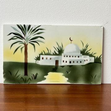 Jaren 30 decoratieve tegel moskee Gebr. Mehner art deco beschikbaar voor biedingen