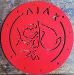 AJAX LOGO. RVS. Wanddecoratie/mal. 40 cm., Verzamelen, Sportartikelen en Voetbal, Ophalen, Zo goed als nieuw, Ajax, Overige typen