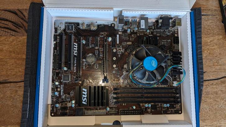 MSI Z170A PC Mate Moederbord, Computers en Software, Moederborden, Gebruikt, Intel, DDR4, Ophalen of Verzenden