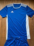 Adidas Sportset Shirt & Shorts Maat S, Kleding | Heren, Sportkleding, Blauw, Overige maten, Ophalen of Verzenden, Zo goed als nieuw
