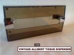 retro vintage Allibert wand tissue dispenser badkamer, Ophalen of Verzenden, Gebruikt, Bruin, Overige typen