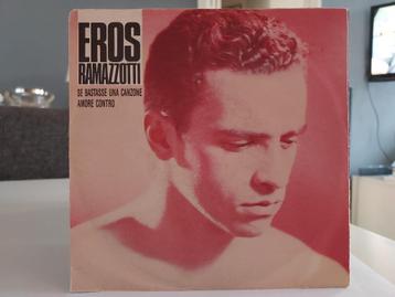 7" Single Eros Ramazzotti - Se Bastasse Una Canzone / Amore beschikbaar voor biedingen