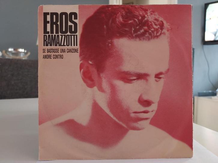 7" Single Eros Ramazzotti - Se Bastasse Una Canzone / Amore, Cd's en Dvd's, Vinyl Singles, Gebruikt, Single, Pop, 7 inch, Ophalen of Verzenden