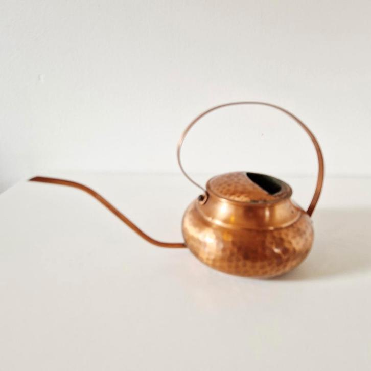 Vintage gieter koperen plantengieter voor bonsai kamerplant, Antiek en Kunst, Curiosa en Brocante, Ophalen of Verzenden