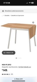 Uitschuifbare tafel, Huis en Inrichting, Tafels | Eettafels, Ophalen, Vijf personen of meer, Rechthoekig, 50 tot 100 cm
