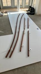 2 complete sets houten Trapleuningen - Zo Goed Als Nieuw, Doe-het-zelf en Verbouw, Ladders en Trappen, Ophalen, Zo goed als nieuw