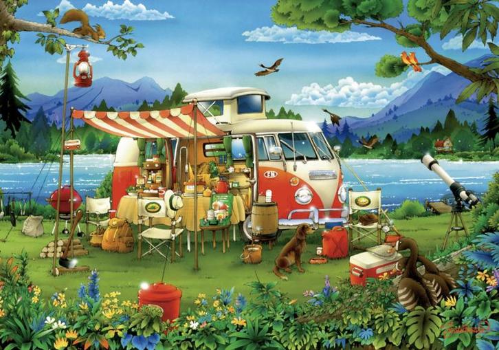 Educa - Vakantie op het Platteland - 1000 stukjes, Hobby en Vrije tijd, Denksport en Puzzels, Nieuw, Legpuzzel, 500 t/m 1500 stukjes