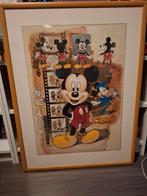 Mickey Mouse Ingelijste Print, Antiek en Kunst, Ophalen