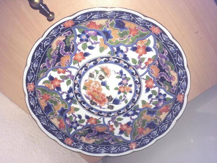SCHAAL / Fruitschaal RIJK GEDECOREERD, Antiek en Kunst, Antiek | Keramiek en Aardewerk, Ophalen