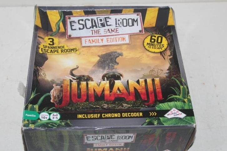 escape room jumanji, Hobby en Vrije tijd, Gezelschapsspellen | Bordspellen, Gebruikt, Een of twee spelers, Drie of vier spelers