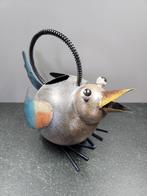Kleurrijke metalen vogel – decoratie 26 cm hoog, Ophalen of Verzenden