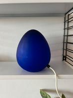 Kobalt blauwe glazen lamp, Ophalen of Verzenden, Gebruikt, Glas, Minder dan 50 cm
