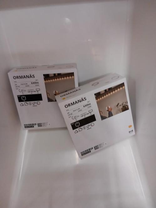 2x ORMANÄS Led-strip, smart draadloos dimbaar gekleurd / wit, Huis en Inrichting, Lampen | Losse lampen, Nieuw, Led-lamp, 60 watt of meer