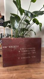 Vintage houten reiskoffer, Ophalen, Gebruikt, Minder dan 50 cm