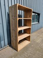 Zware steigerhouten boekenkast 106x200 cm, Huis en Inrichting, Kasten | Boekenkasten, Ophalen, Met plank(en), 100 tot 150 cm, 200 cm of meer