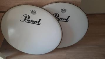 2 BASE DRUM VELLEN PEARL 24 inch beschikbaar voor biedingen