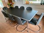 8 Gispen 413RL stoelen (ook per 2, 4 of 6 te koop), Huis en Inrichting, Stoelen, Ophalen, Zo goed als nieuw, Grijs
