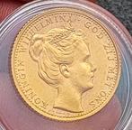 Gouden tientje 1898 Wilhelmina Kroningsjaar FDC-, Postzegels en Munten, Munten | Nederland, Ophalen of Verzenden, Koningin Wilhelmina