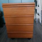 Kantoor of studeerkamer ladekast, Ophalen, Minder dan 50 cm, Zo goed als nieuw, 3 of 4 laden
