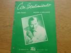 CON SENTIMENTO -MALANDO, Muziek en Instrumenten, Bladmuziek, Ophalen of Verzenden, Artiest of Componist, Populair, Piano
