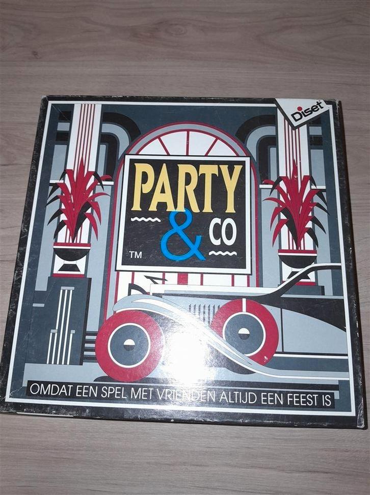party en co zwarte doos - s4923, Hobby en Vrije tijd, Gezelschapsspellen | Bordspellen, Zo goed als nieuw, Ophalen of Verzenden