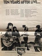 Paginagrote A3 advertentie TEN YEARS AFTER tour, Ophalen of Verzenden