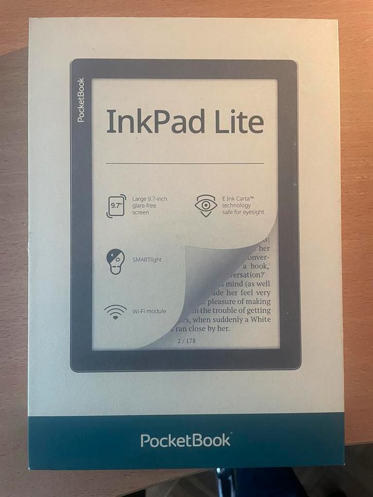 PocketBook InkPad Lite - 9.7 inch E-reader, Computers en Software, E-readers, Zo goed als nieuw, 10 inch of meer, 8 GB, Bluetooth