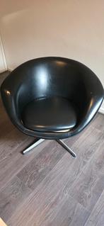 Stoel kuipstoel laag zwart vintage antiek, Antiek en Kunst, Ophalen