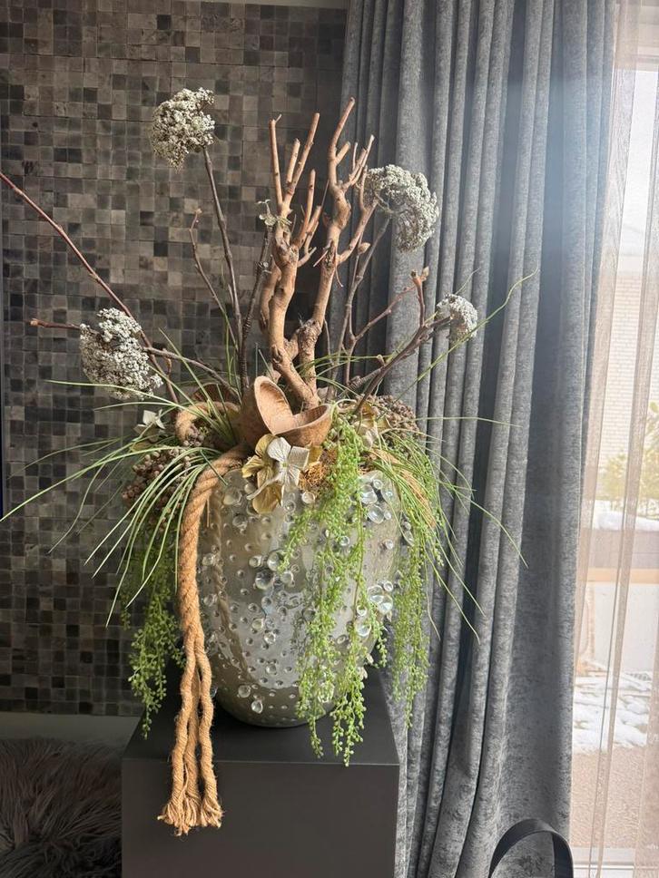 Vaas met mooie takken / opgemaakte vaas., Huis en Inrichting, Woonaccessoires | Vazen, Zo goed als nieuw, Ophalen