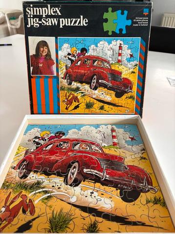 Vintage Simplex Legpuzzel - Sjors en Sjimmie beschikbaar voor biedingen