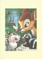 WDCC Lithografie van Bambi, Thumper en Flower, Ophalen of Verzenden, Bambi of Dumbo, Nieuw, Papier, Kaart of Schrift