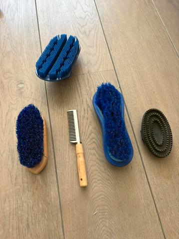 Poetstas Pagony pony/paard, poetsset beschikbaar voor biedingen