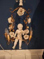 Antieke lampen met porseleinen engel, Antiek en Kunst, Antiek | Lampen, Ophalen of Verzenden