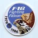 KLu luchtmacht patch 322sqn / TCA 1986 F-16 swirl velcro, Verzamelen, Embleem of Badge, Nederland, Luchtmacht, Ophalen of Verzenden