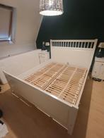 Ikea Hemnes bed 160/200 + Lattenbodems, Huis en Inrichting, Ophalen, Wit, Tweepersoons, 160 cm