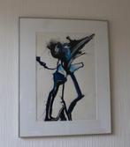 Marijke van der Windt - Schilderij getiteld standbeeld., Ophalen of Verzenden