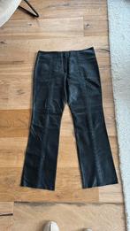 Zwarte leren broek nieuw maat 46 gevoerd gedeeltelijk, Zwart, Maat 46/48 (XL) of groter, Ophalen of Verzenden, Zo goed als nieuw