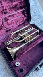 Besson 600 Bes Cornet, Met Trigger, mondstuk & koffer, Muziek en Instrumenten, Blaasinstrumenten | Trompetten, Ophalen, Gebruikt