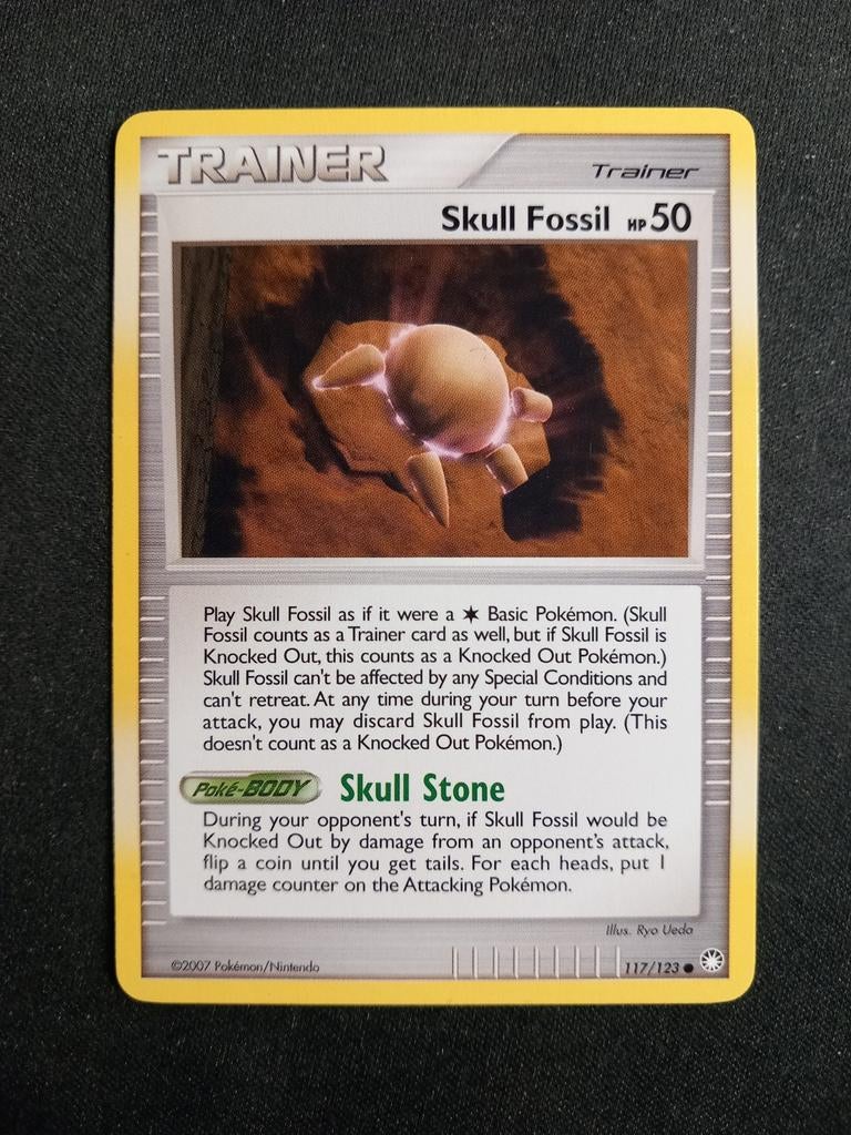 Pokemon Skull Fossil 117/123 Mysterious Treasures Excellent, Verzenden, Zo goed als nieuw, Losse kaart